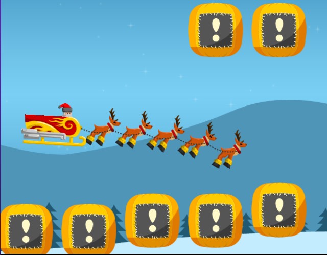 Crazy Christmas Fun is a great arcade adventure game. A swarm of balloons carrying gifts has invaded the North Pole. Help Santa fly through the sky, weaving and dashing through obstacles as he collects gifts.